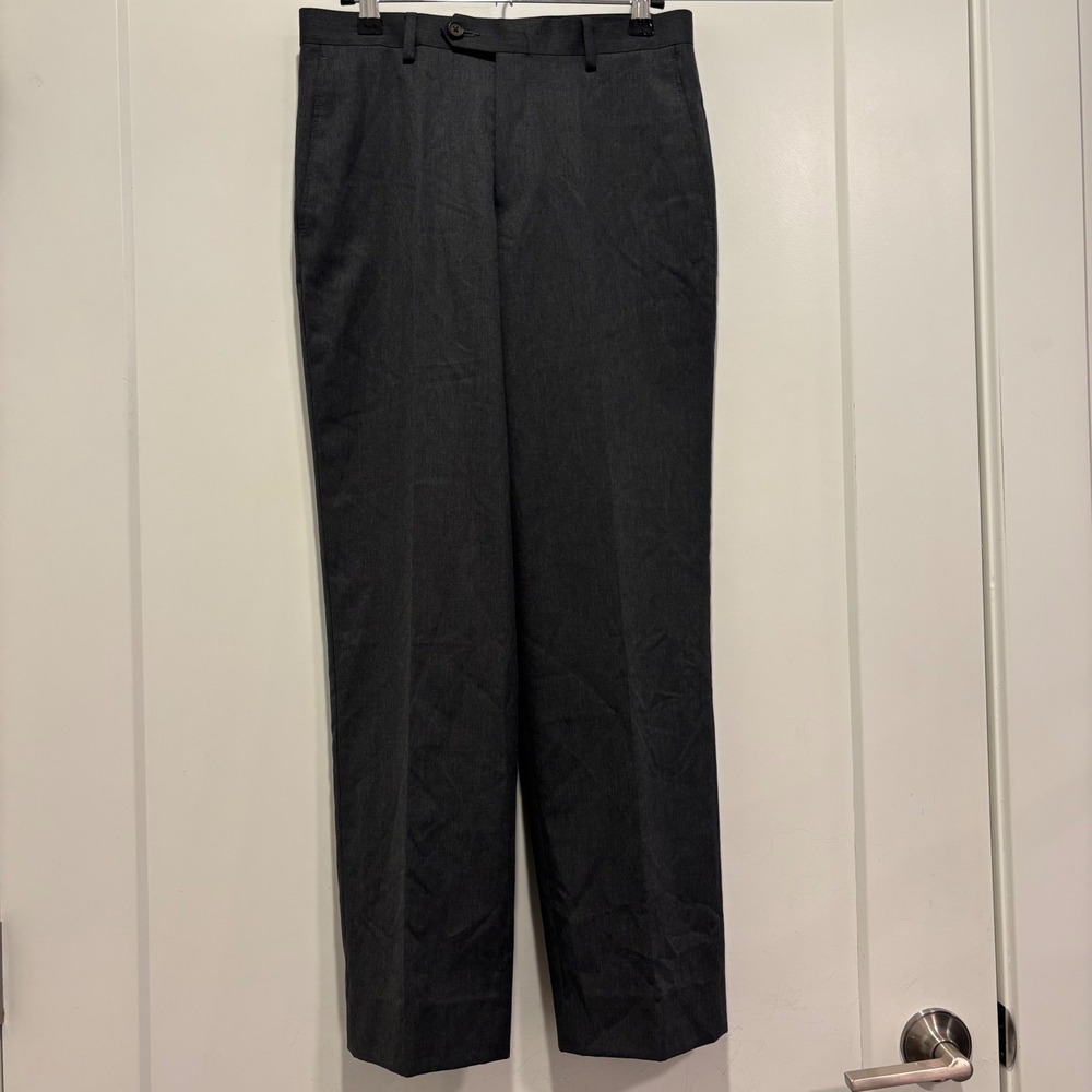 Lauren Ralph Lauren Mens Gray Straight Leg Dress Pants 16R 28W Charcoal